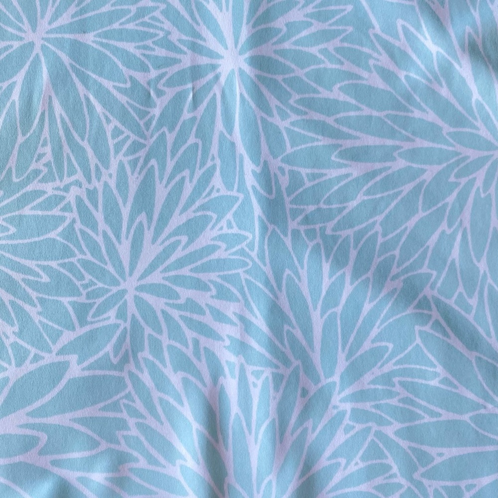 Columbia PFG Aqua Blue Floral Print Tank Dress UPF 50 Moisture Wicking Freezer - Picture 5 of 14